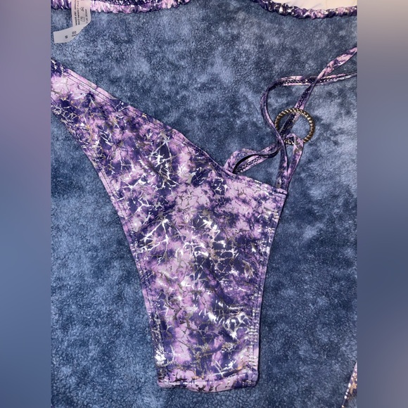 NWOT Purple SEXY Tie-Dye Bikini Set - Picture 5 of 5